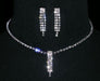 #14419 - Crystal Waterfall Necklace and Earring Set