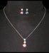 #15015 - Past, Present, Future Necklace and Earring Set