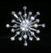 #15322 - Star Burst Approx 1.25" Button - Silver Plated