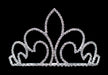 #16580 - Regal Fleur Tiara with Combs - 4" Tall