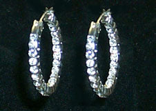 Front and Back Hoop Earrings #11074E