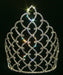 10" Traditional Rhinestone Queen Crown -  Silver #11185S
