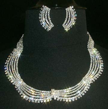 #11667 Drape Necklace and Earring Set