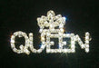 #11887 Rhinestone Queen with Crown Pin