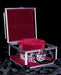 Tiara and Crown Case - Burgundy Interior with Strap