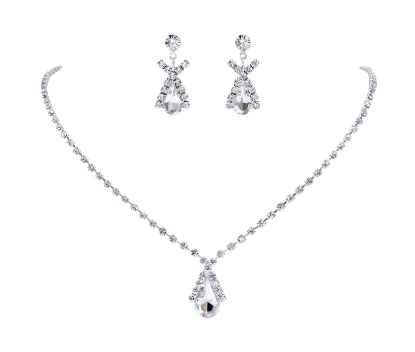 #14412 - Lover's Cross Neck and Ear Set