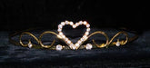 #14687G - Sweet Heart Wire Tiara - Gold Plated