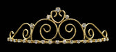 #14698G - Royalty Affair Wire Tiara - Gold Plated