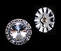 #14996 - 18mm Rondel Button with Crystal Rivoli Center