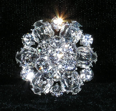 #15382 - Layered Daisy Dome Button - Approx. 1.25"