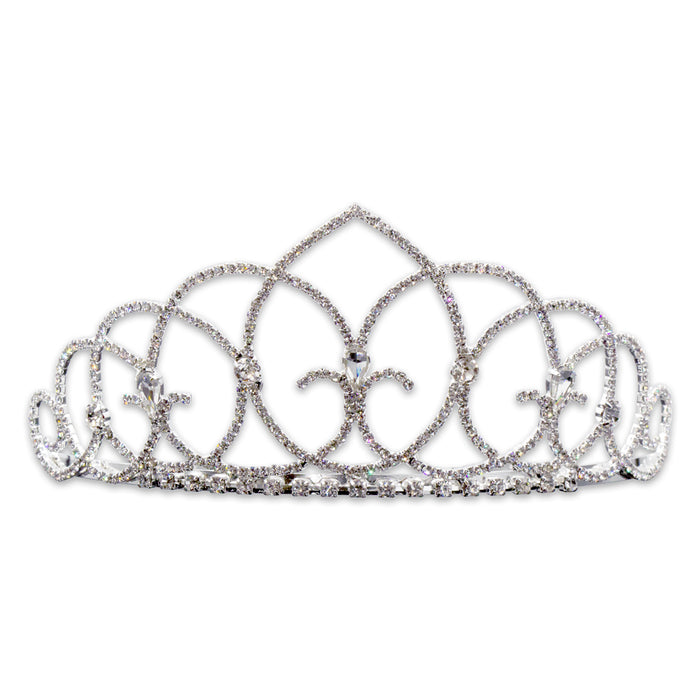 #15436 - Vaulted Ceiling Tiara with Combs - 2.5"