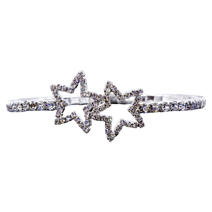 #15638 - Open Star Single Coil Bracelet
