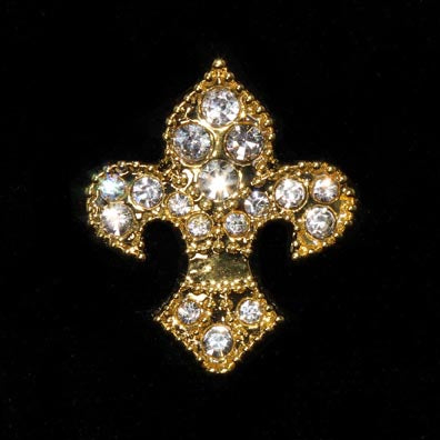 #15888s Fleur de Lis Tack Pin - Gold Plated
