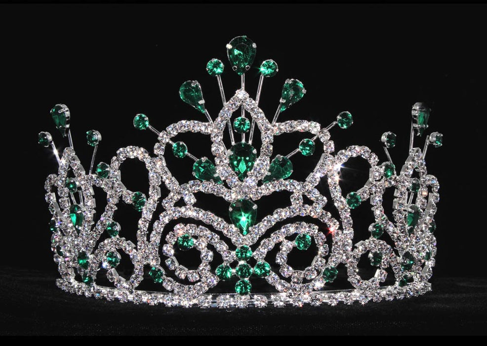 #16107 - Maus Spray Crown - Emerald - 4"