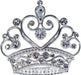 #16124 - Triple Heart Crown Pin