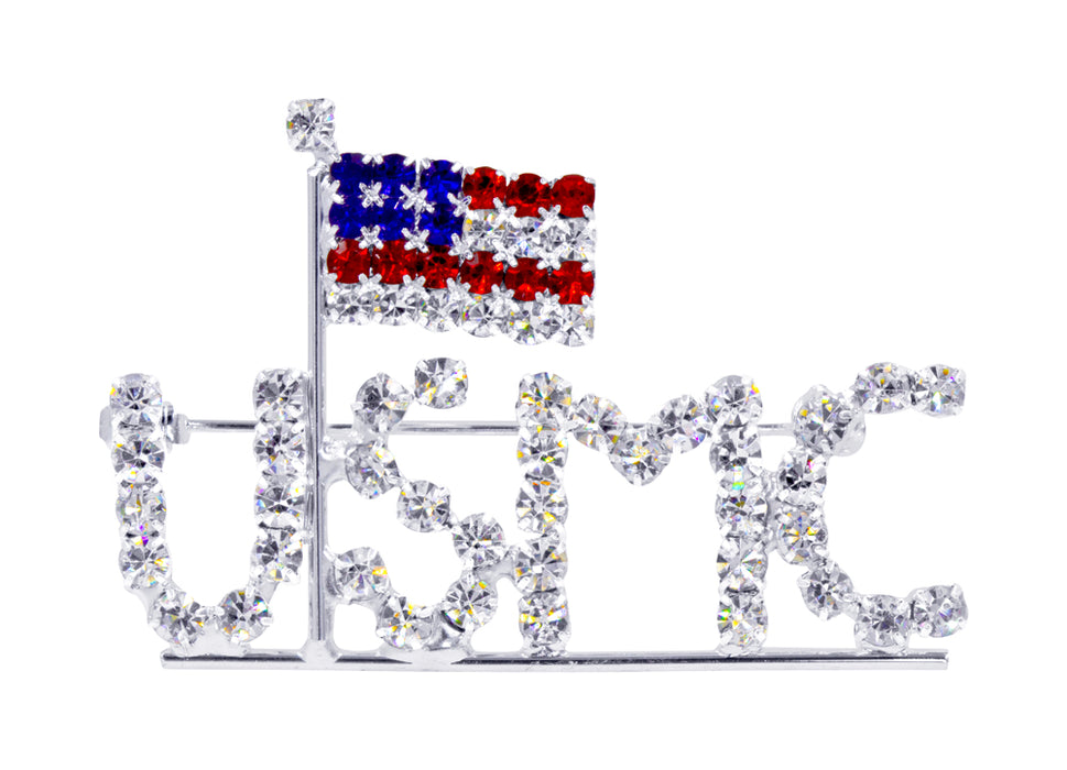 #16164 - USMC with USA Flag Pin