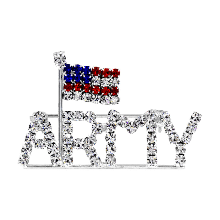 #16167 - Army with USA Flag Pin