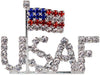 #16168 - USAF with USA Flag Pin