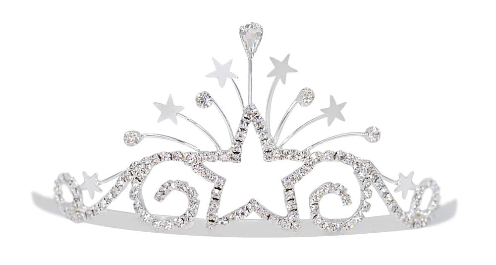 #16369 - Radiant Star Tiara with Combs - 2.5"