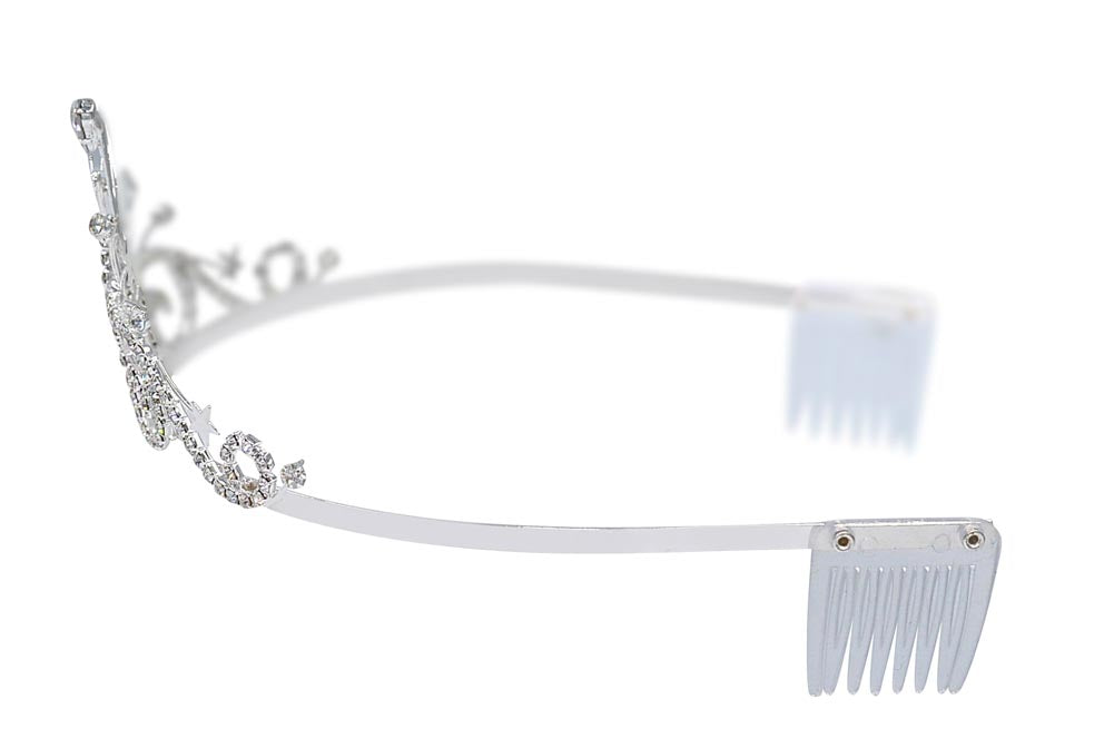 #16369 - Radiant Star Tiara with Combs - 2.5"