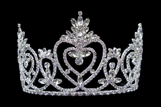#16490 Pageant Praise Tiara with Combs - 4.5"
