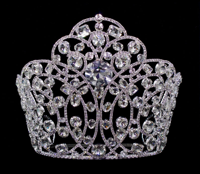 #16597 - Blinged Concierto Swirl Crown - 8"