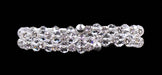 #16629 Crystal Bead and Rhinestone Wrap Coil Bracelet