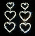 #5365 - Triple Heart Drop Earrings