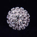 Round Pave Button with Stone Center - Small - #7099