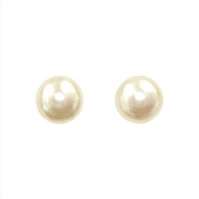 #9586E - 4mm Simulated Ivory Pearl Earring - Post