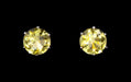 Earrings - Button 3-Carat CZ Sunflower Stud Earrings