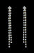 Earrings - Dangle #13108g - Diamond Drop Dangling Earrings - Gold Plated