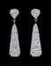 Earrings - Dangle #16483 - Rhinestone Cluster Drop Earring - 2.5"