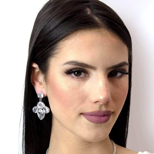 Earrings - Dangle #16688 - Massive Rhinestone Drop Earrings