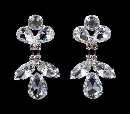 Earrings - Dangle #16691 - Rhinestone Raindrop Crystal Earrings