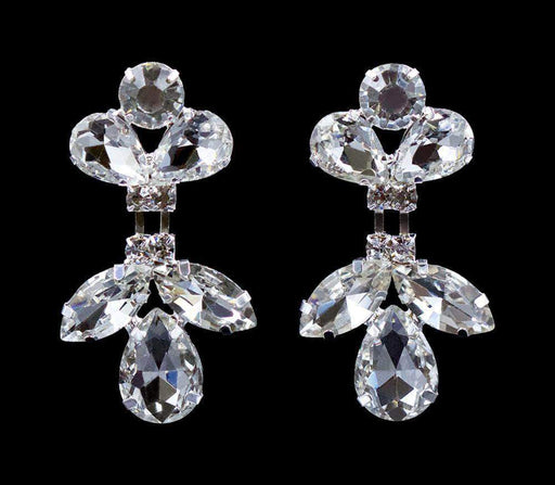 Earrings - Dangle #16691 - Rhinestone Raindrop Crystal Earrings