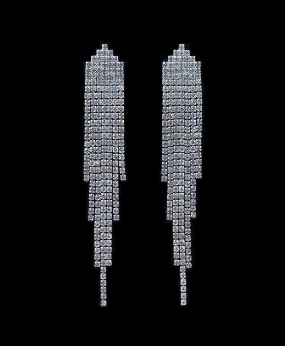Earrings - Dangle #16719 - Rhinestone Breezy Earrings