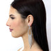 Earrings - Dangle #16916 - Pear Fringe Earrings - 5"