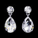 Earrings - Dangle #16999 - Pear Statement Drop Earrings - 1"