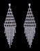 Earrings - Dangle #17071 - Geometric Fringe Earrings - 3.75"