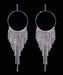 Earrings - Hoop #17012 - Fringe Hoop Earrings - 5"