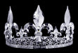 Men's Crowns and Scepters King's Crown #13333xs - Clear Silver