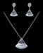 Necklace Sets - Low price #16813 - Fan Drop CZ Necklace and Earring Set