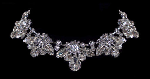 Necklaces - Midsize #16695 - Royal Statement Rhinestone Collar Necklace