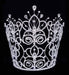 Tiaras & Crowns over 6" #16111xs - Maus Spray Crown - Crystal - 10"