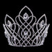 Tiaras & Crowns over 6" #16649 Vaulted Navette Tiara with Combs - 7.25"