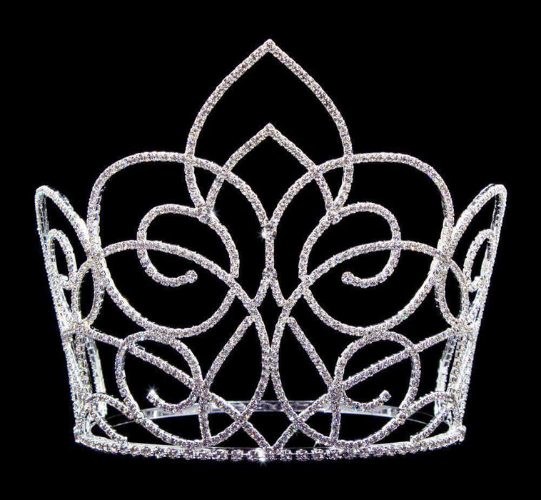 Tiaras & Crowns over 6" #16654 - Butterfly Gate Adjustable Crown - 7" Tall