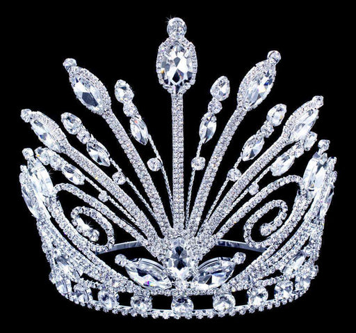 Tiaras & Crowns over 6" #17092 - Peacock Adjustable Crown - 8"