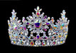 Tiaras & Crowns up to 6" #16802abs AB Snowflake Tiara with Combs 5.5"