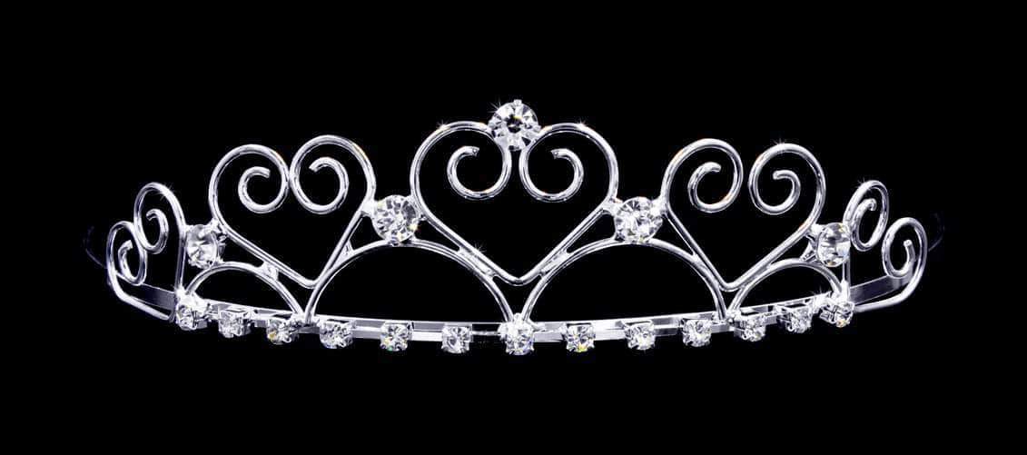 Tiaras up to 1.25 " #16183 - Queen of Hearts Wire Tiara